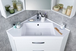 Акватон Мебель для ванной Кантара 110 дуб полярный – фотография-5